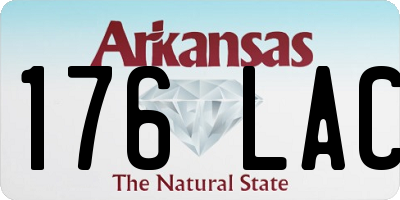 AR license plate 176LAC