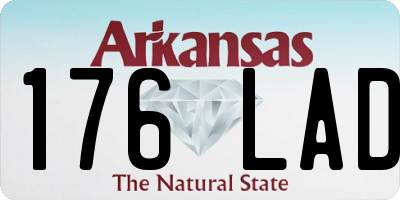 AR license plate 176LAD