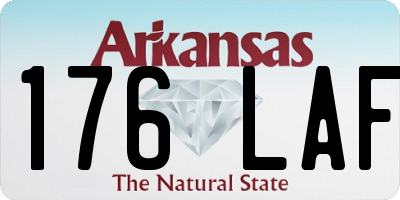 AR license plate 176LAF