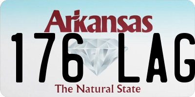 AR license plate 176LAG