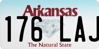 AR license plate 176LAJ