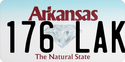 AR license plate 176LAK