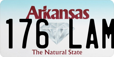 AR license plate 176LAM