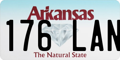 AR license plate 176LAN