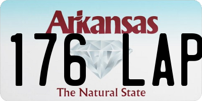 AR license plate 176LAP