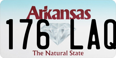 AR license plate 176LAQ