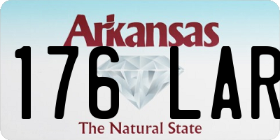 AR license plate 176LAR