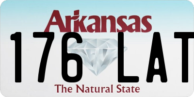 AR license plate 176LAT