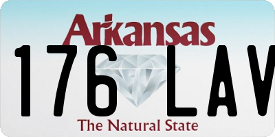 AR license plate 176LAV
