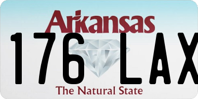 AR license plate 176LAX