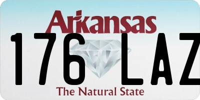 AR license plate 176LAZ