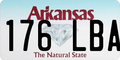 AR license plate 176LBA