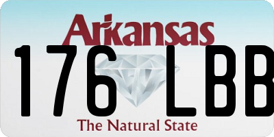 AR license plate 176LBB