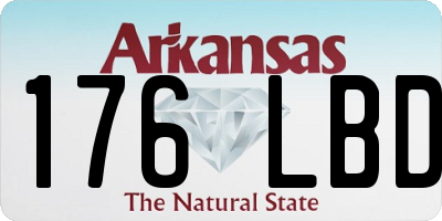 AR license plate 176LBD