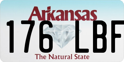AR license plate 176LBF