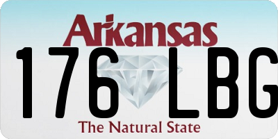 AR license plate 176LBG