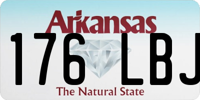 AR license plate 176LBJ
