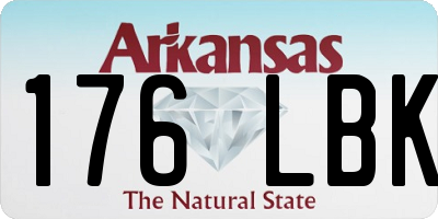 AR license plate 176LBK