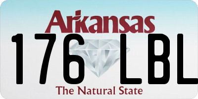 AR license plate 176LBL
