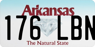 AR license plate 176LBN