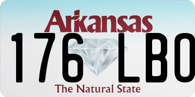 AR license plate 176LBO
