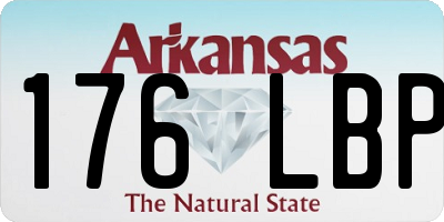 AR license plate 176LBP