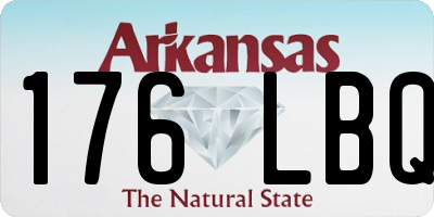 AR license plate 176LBQ