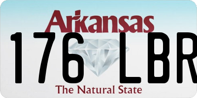 AR license plate 176LBR