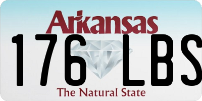 AR license plate 176LBS