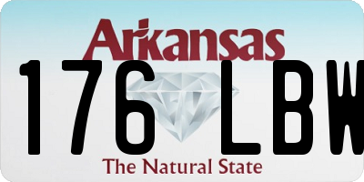 AR license plate 176LBW