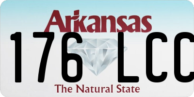 AR license plate 176LCC