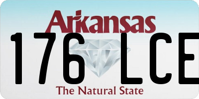 AR license plate 176LCE