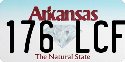 AR license plate 176LCF