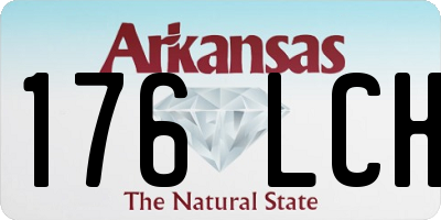 AR license plate 176LCH