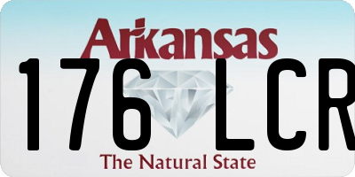 AR license plate 176LCR