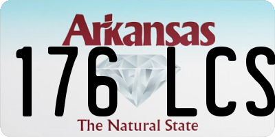 AR license plate 176LCS