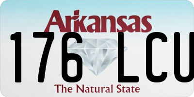 AR license plate 176LCU