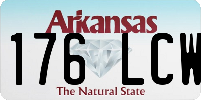 AR license plate 176LCW