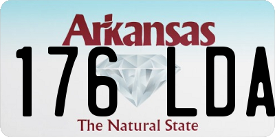 AR license plate 176LDA