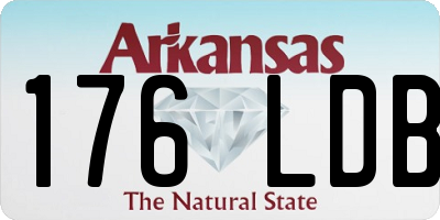 AR license plate 176LDB