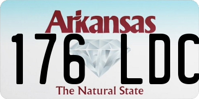 AR license plate 176LDC