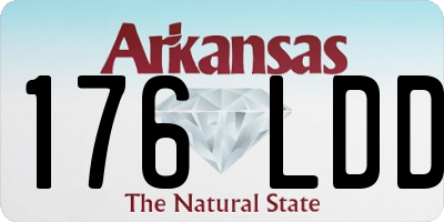 AR license plate 176LDD