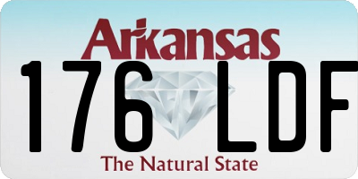 AR license plate 176LDF