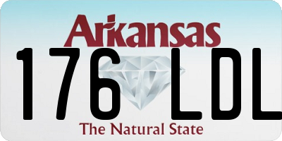 AR license plate 176LDL