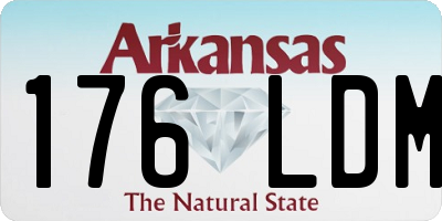 AR license plate 176LDM