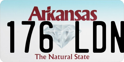 AR license plate 176LDN