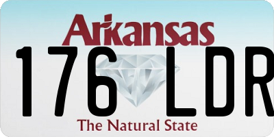 AR license plate 176LDR