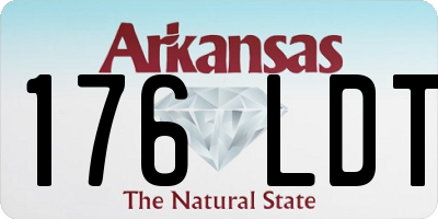 AR license plate 176LDT