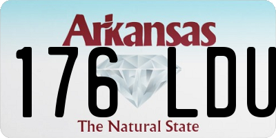 AR license plate 176LDU