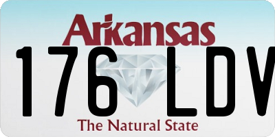 AR license plate 176LDV